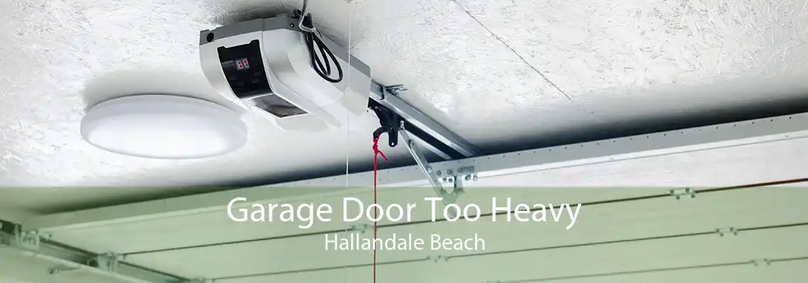 Garage Door Too Heavy Hallandale Beach