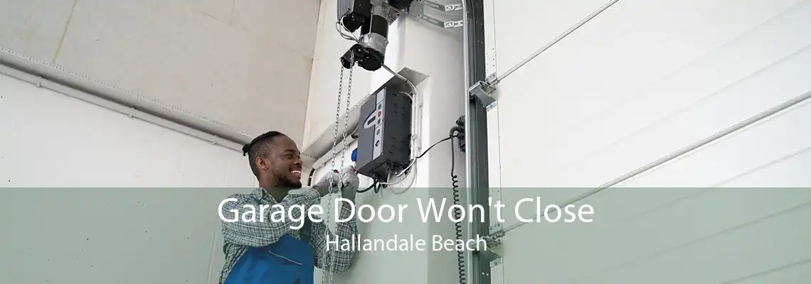 Garage Door Won't Close Hallandale Beach